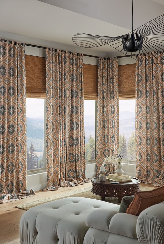 Patterned Drapery Window Coverings Colorado Springs